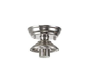 Amara Flush Ceiling Fitting, 1 x E27, Polished Nickel