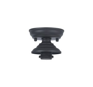 Amara 13cm Flush Ceiling Light (FRAME ONLY), 1 x E27, Graphite