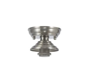 Amara 13cm Flush Ceiling Light (FRAME ONLY), 1 x E27, Satin Nickel