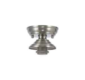 Amara Flush Ceiling Fitting, 1 x E27, Satin Nickel