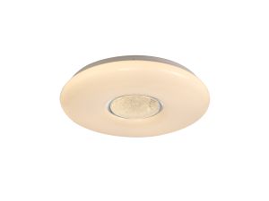 Taverna 39.5cm Ceiling, 1 x 24W LED, CCT Switchable 3000/4000/6000K, 2032lm, Opal White, 3yrs Warranty