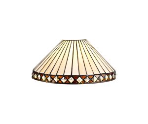 Te Tiffany 30cm Non-electric Shade Suitable For Pendant/Ceiling/Table Lamp, Amber/Cmozarella/Crystal. Suitable For E27 or B22 Pendants