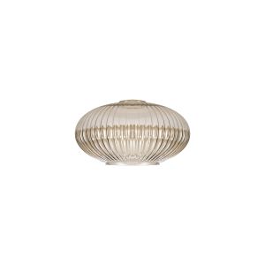 Urasawa 20cm Oval Sphere Ribbed Glass (G), Champagne