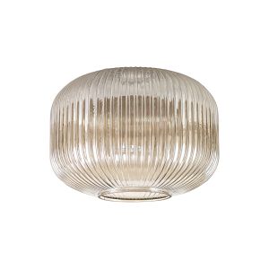 Urasawa 30cm Pumpkin Shaped Ribbed Glass (C), Champagne