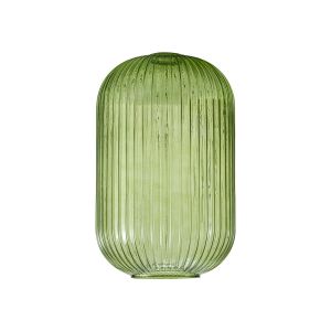 Urasawa 20cm Tubular Ribbed Glass (D), Green