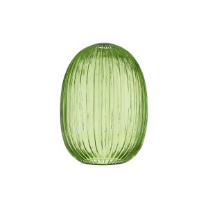Urasawa 20cm Almond Ribbed Glass (F), Green
