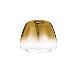 Urasawa 28cm Trapezium Glass (H), Gold Fade/Clear