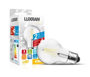 Value Classic LED GLS E27 Dimmable 6.5W Warm White 2700K, 806lm, Clear Finish