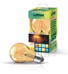 Value Vintage LED GLS E27 8W 2200K, 630lm, Gold Glass