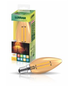 Value Vintage LED Candle E14 4W 2200K, 330lm, Gold Glass