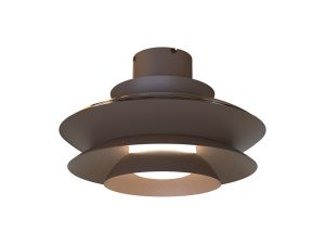 Aconcagua 50cm 20W LED Dimmable Ceiling Light With Built-In 30W DC Fan, 3000-5000K Remote Control, 3600lm, Coffee, 5yrs Warranty