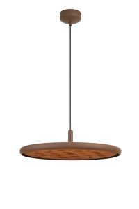 Acustic 52cm Round Pendant, 20W LED, 3000K, 2250lm, Triac Dimmable, Coffee, 3yrs Warranty