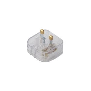 Additions 3A EU-UK Clear Flip Model Plug Converter
