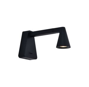 Africa 1 Light 19cm Projection Switched Wall Light, 5W LED, 3000K, 450lm, Black, 3yrs Warranty