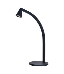 Africa 1 Light 46cm Table Lamp, 5W LED, 3000K, 450lm, Black, 3yrs Warranty
