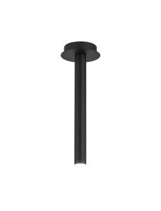Rita 1 Pendant With 350mm Tube, 5W LED, 4000K, 325lm, IP44, Satin Black, 3yrs Warranty