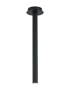 Rita 1 Pendant With 510mm Tube, 5W LED, 4000K, 325lm, IP44, Satin Black, 3yrs Warranty