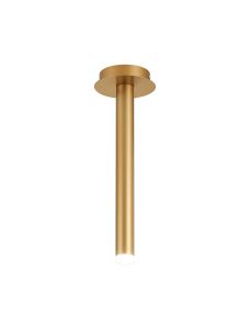 Rita 1 Pendant With 350mm Tube, 5W LED, 4000K, 325lm, IP44, Satin Gold, 3yrs Warranty