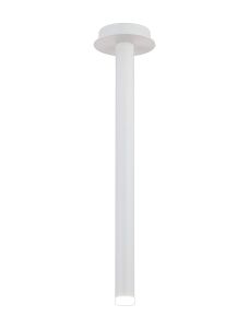 Rita 1 Pendant With 510mm Tube, 5W LED, 4000K, 325lm, IP44, Satin White, 3yrs Warranty