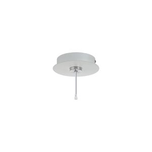 Rita 12cm Round 1 DC Plug Canopy/Ceiling Rose Kit (FRAME ONLY, Incl Driver) For Rita Only, (IP44 When With Tube) Satin White, 3yrs Wty