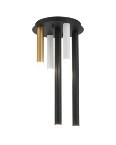 Rita 30cm Round 5 Ceiling Light, 25W LED, 4000K, 1625lm, IP44, Satin Black/Satin White/Satin Gold, 3yrs Warranty