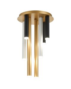 Rita 32cm Round 7 Ceiling Light, 35W LED, 4000K, 2275lm, IP44, Satin Gold/Satin Black/Satin White, 3yrs Warranty