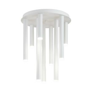 Rita 35cm Round 9 Ceiling Light, 45W LED, 4000K, 2925lm, IP44, Satin White, 3yrs Warranty
