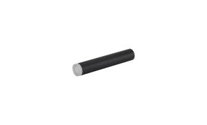 Rita 20cm Tubular Shade With Acrylic Diffuser, 5W LED, 4000K, 325lm, IP44, (Suitable for Rita Range Only) Satin Black/Clear
