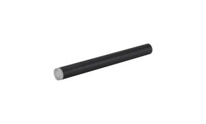 Rita 35cm Tubular Shade With Acrylic Diffuser, 5W LED, 4000K, 325lm, IP44, (Suitable for Rita Range Only) Satin Black/Clear