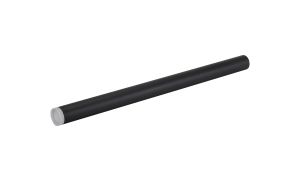 Rita 51cm Tubular Shade With Acrylic Diffuser, 5W LED, 4000K, 325lm, IP44, (Suitable for Rita Range Only) Satin Black/Clear