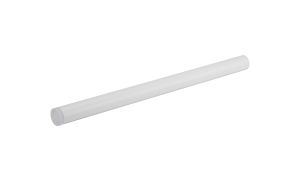 Rita 51cm Tubular Shade With Acrylic Diffuser, 5W LED, 4000K, 325lm, IP44, (Suitable for Rita Range Only) Satin White/Clear