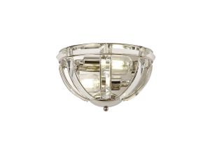 Koka Wall Light, 2 Light E14, Polished Nickel