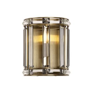 Koka Wall Light, 1 Light E14, Antique Brass