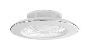 Alisio 70W LED Dimmable Ceiling Light With Built-In 35W DC Reversible Fan, White Finish c/w Remote Control and APP Control, 4900lm, White