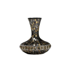 (DH) Almira Mosaic Grecian Vase Small Brown/French Gold
