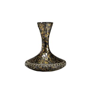 (DH) Almira Mosaic Grecian Vase Large Brown/French Gold