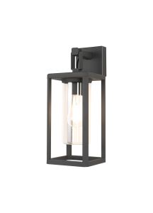 Alps Wall Lamp, 1 x E27, IP65, Black, 2yrs Warranty