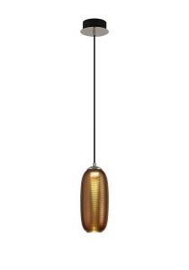 Drivemo Pendant, 1 x 6W LED, 4000K, 540lm, Copper/Black, 3yrs Warranty
