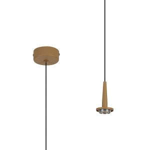 Andromeda Single Pendant (FRAME ONLY), 5W LED, 3000K, 500lm, Gold, 3yrs Warranty