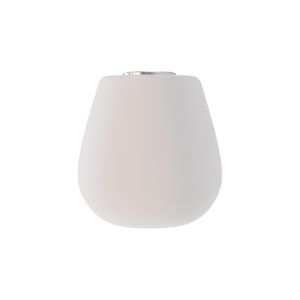 Andromeda 12cm Wine (B) Glass Shade, Opal White With Inner Funnel
