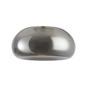 Andromeda 15cm Ellipse (C) Glass Shade, Chrome With Inner Frosted Funnel