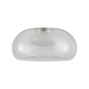 Andromeda 15cm Ellipse (C) Glass Shade, Clear With Inner Frosted Funnel