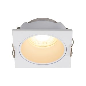 Antilla Recessed Downlight Square, 1 x GU10 Mini (Max 12W), Cut Out: 50 x 50mm, Matt White