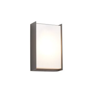 Calida Wall Lamp, 1 x 10W LED, 3000K, 500lm, IP65, Dark Grey/Opal, 3yrs Warranty