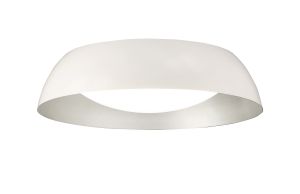 Argenta Ceiling Small, 3 Light E27 Max 20w, 45cm, Matt White/Silver/White Acrylic, 2yrs Warranty