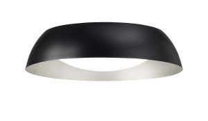 Argenta Ceiling Small, 3 Light E27 Max 20W, 45cm, Matt Black/Silver/White Acrylic, 2yrs Warranty
