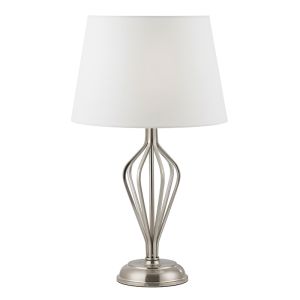 ENDON Asteria 1x40W SES Table Lamp /Satin Nickel