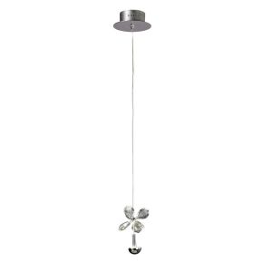 Aviva Pendant 1 Light 4000K LED Polished Chrome/Crystal