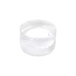 Gullo 4cm Diagonal Line Acrylic Shade (G), Clear/Frosted