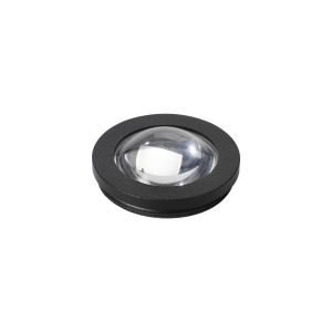Gullo Dome Acrylic Shade (I), Clear/Frosted/Black Trim